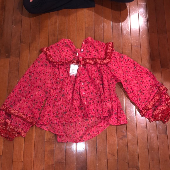 NEVER WORN Free People Pink/Rose top!! - Picture 1 of 4